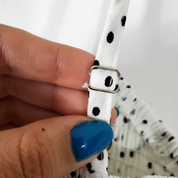 SHEIN Dress Polka Dot White / Black Sz S - Picture 8 of 11